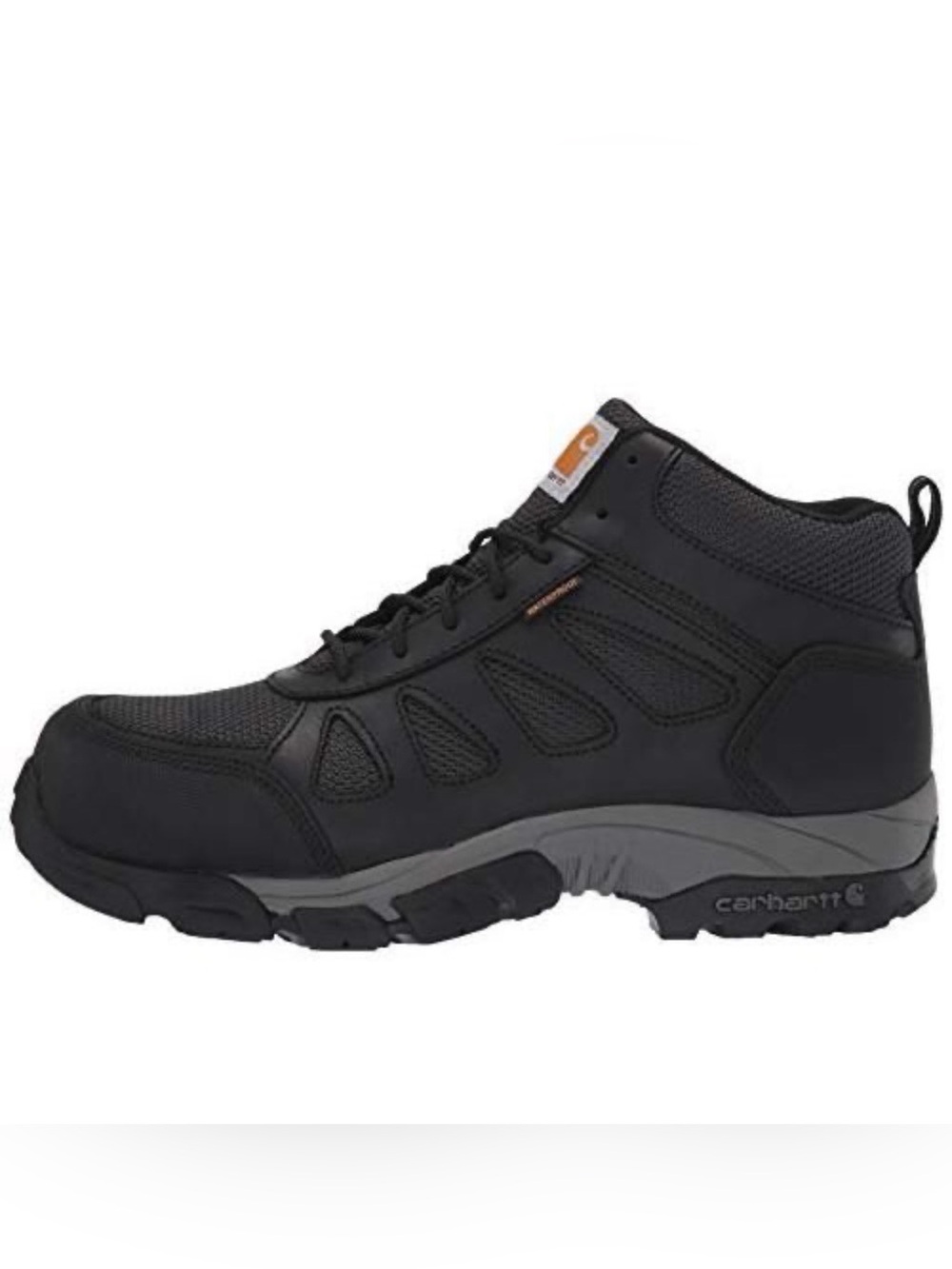 Carhartt Men’s Black and Gray Mid-Top Work Boot